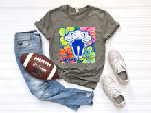 Load image into Gallery viewer, White Groovy Floral Mascots Dropdown TRANSFER SCG MAY

