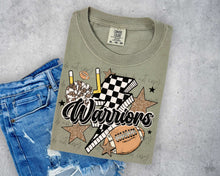 Load image into Gallery viewer, Football Mascot Checker Bolt Gold Stars Dropdown TRANSFER SCAR JULY 25
