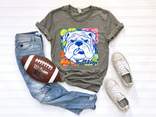 Load image into Gallery viewer, White Groovy Floral Mascots Dropdown TRANSFER SCG MAY
