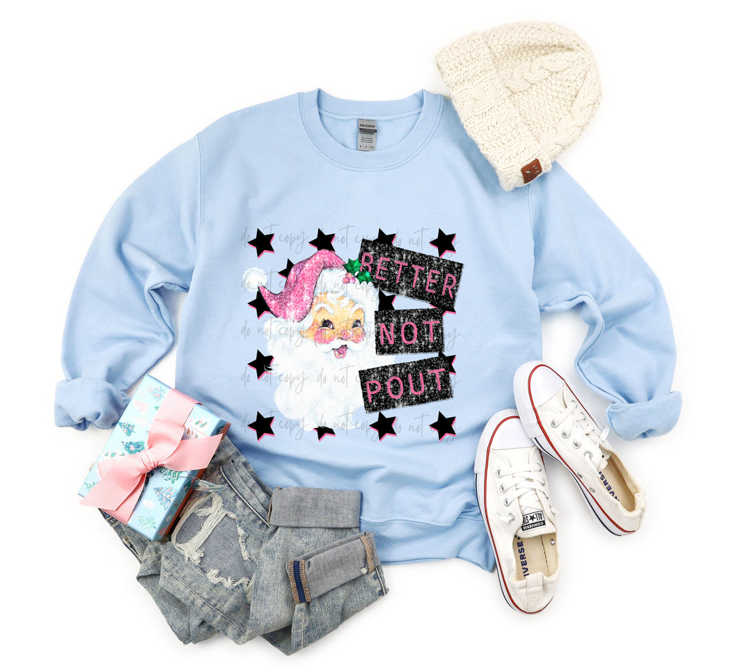 Better Not Pout Faux Sequins TRANSFER