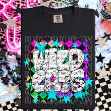 Load image into Gallery viewer, Colorful Checkered Mascot Stars Distressed Dropdown TRANSFER

