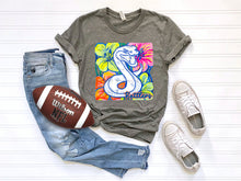 Load image into Gallery viewer, White Groovy Floral Mascots Dropdown TRANSFER SCG MAY
