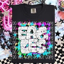 Load image into Gallery viewer, Colorful Checkered Mascot Stars Distressed Dropdown TRANSFER
