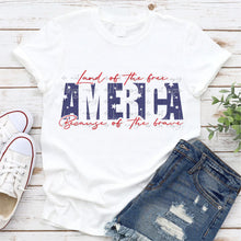 Load image into Gallery viewer, Land of the Free America Outline Star TRANSFER
