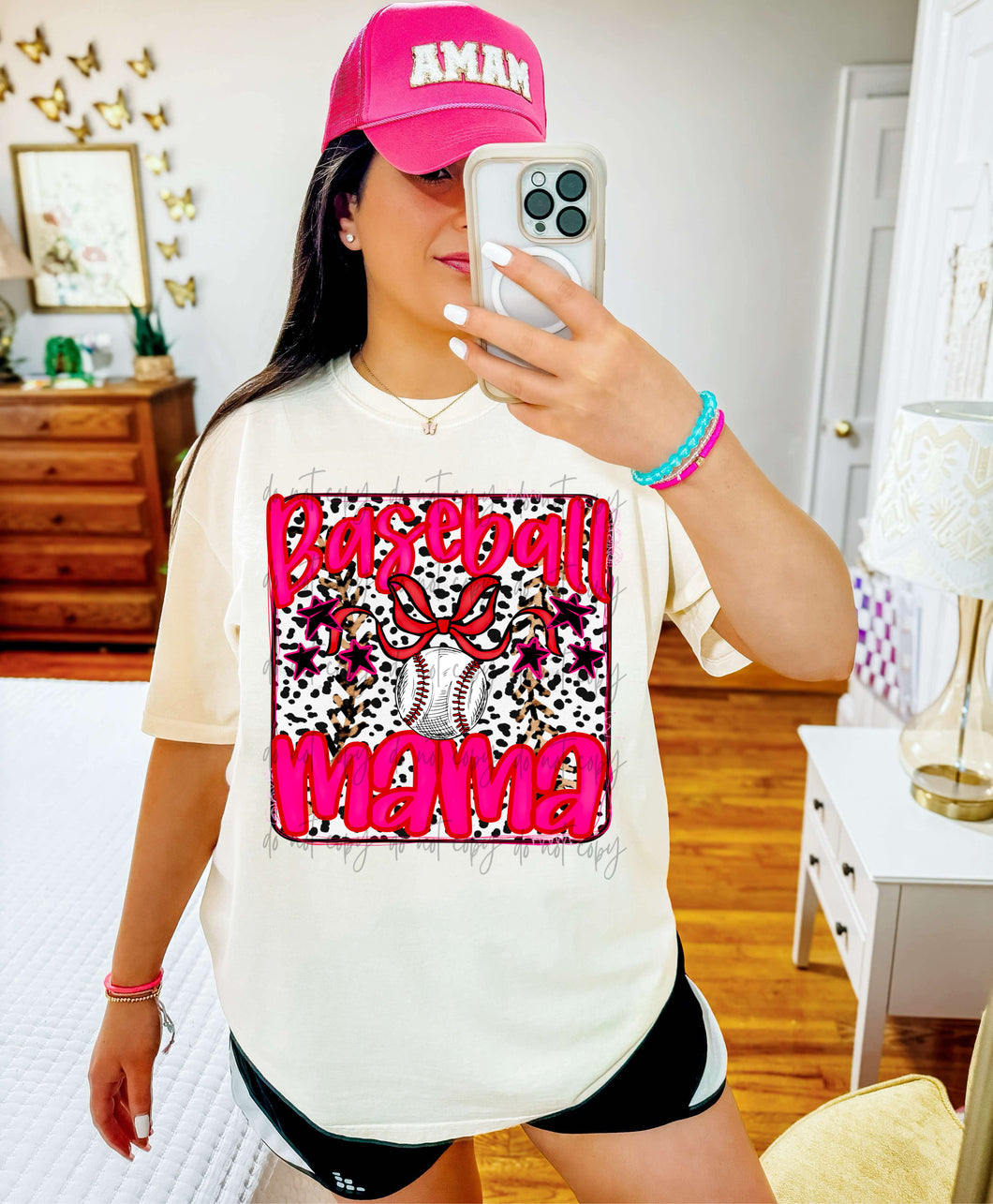 Baseball Mama Leopard Stripes Bright Star TRANSFER JBD JAN/FEB 25