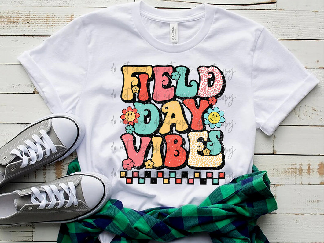 Field Day Vibes Checkered TRANSFER