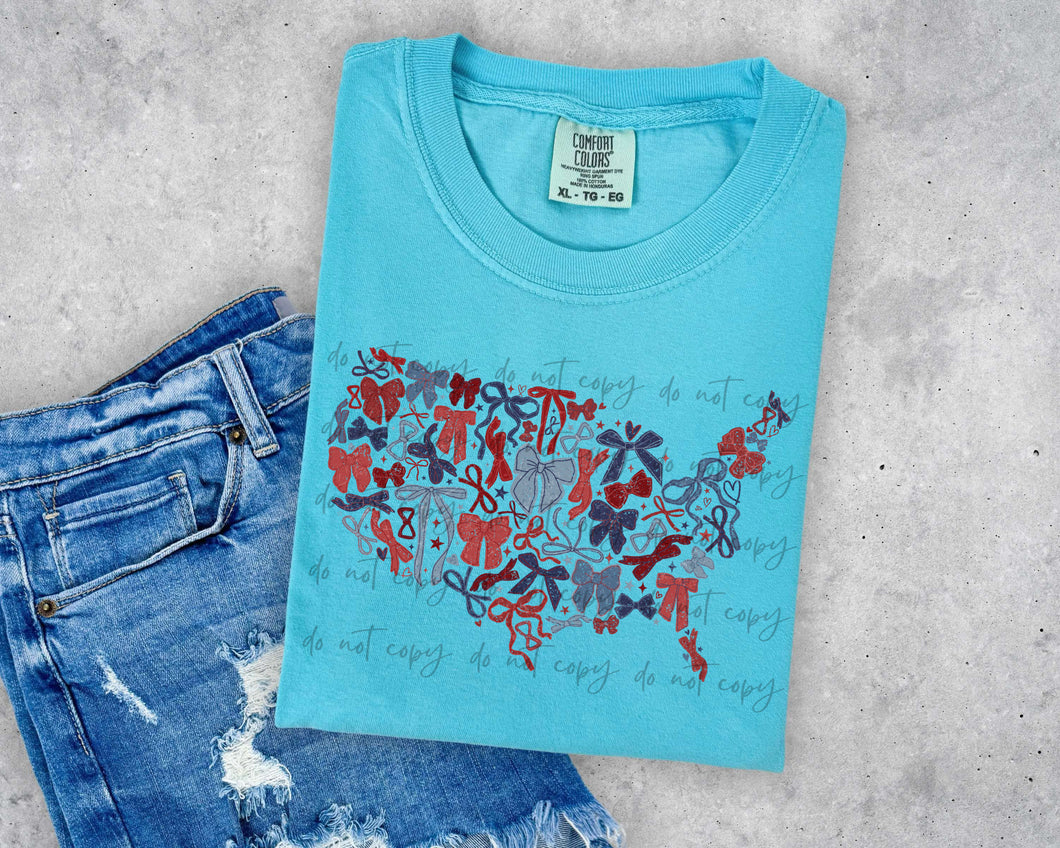 USA Bow Outline TRANSFER