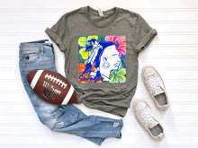 Load image into Gallery viewer, White Groovy Floral Mascots Dropdown TRANSFER SCG MAY
