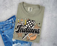 Load image into Gallery viewer, Football Mascot Checker Bolt Gold Stars Dropdown TRANSFER SCAR JULY 25
