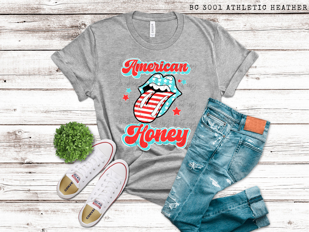 American Honey Flag Tongue TRANSFER SAV