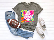 Load image into Gallery viewer, White Groovy Floral Mascots Dropdown TRANSFER SCG MAY
