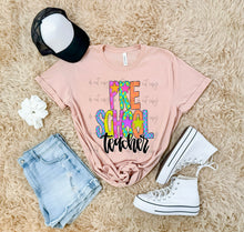 Load image into Gallery viewer, Bright Checker Star School Occupation Dropdown TRANSFER ARA
