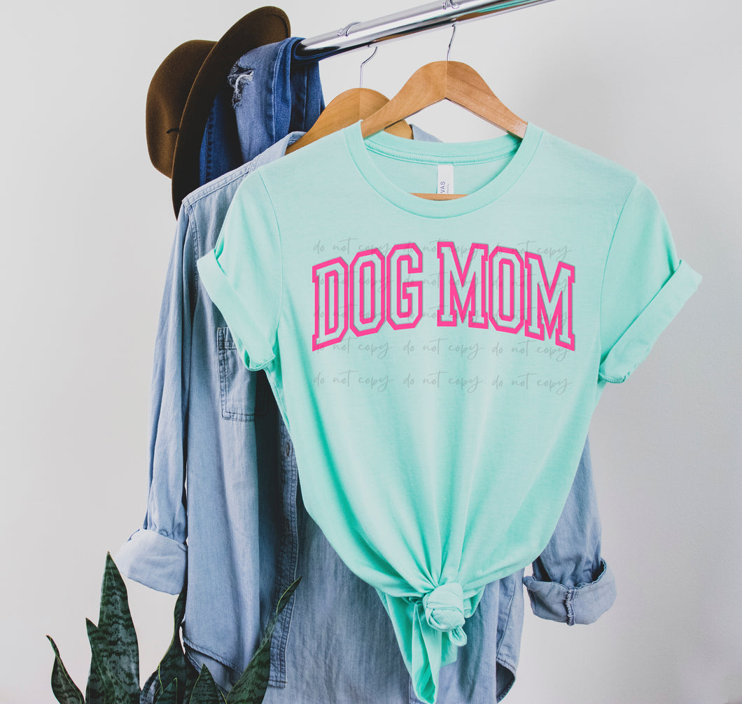 Dog Mom Pink PUFF SCREEN