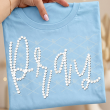 Load image into Gallery viewer, Faux Pearl Faith Sayings DROPDOWN TRANSFER THREAD FEB 26
