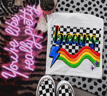 Load image into Gallery viewer, Rainbow Bright Striped Mascots DROPDOWN TRANSFER CAP
