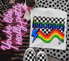 Load image into Gallery viewer, Rainbow Bright Striped Mascots DROPDOWN TRANSFER CAP
