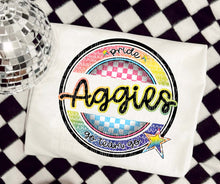 Load image into Gallery viewer, Pride Go Team Go Rainbow Checkered Mascots DROPDOWN TRANSFER CAP

