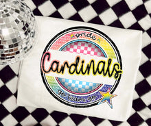 Load image into Gallery viewer, Pride Go Team Go Rainbow Checkered Mascots DROPDOWN TRANSFER CAP
