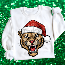 Load image into Gallery viewer, Mascot Faux Glitter Santa Hat DROPDOWN TRANSFER PARJO OCT 25

