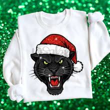 Load image into Gallery viewer, Mascot Faux Glitter Santa Hat DROPDOWN TRANSFER PARJO OCT 25
