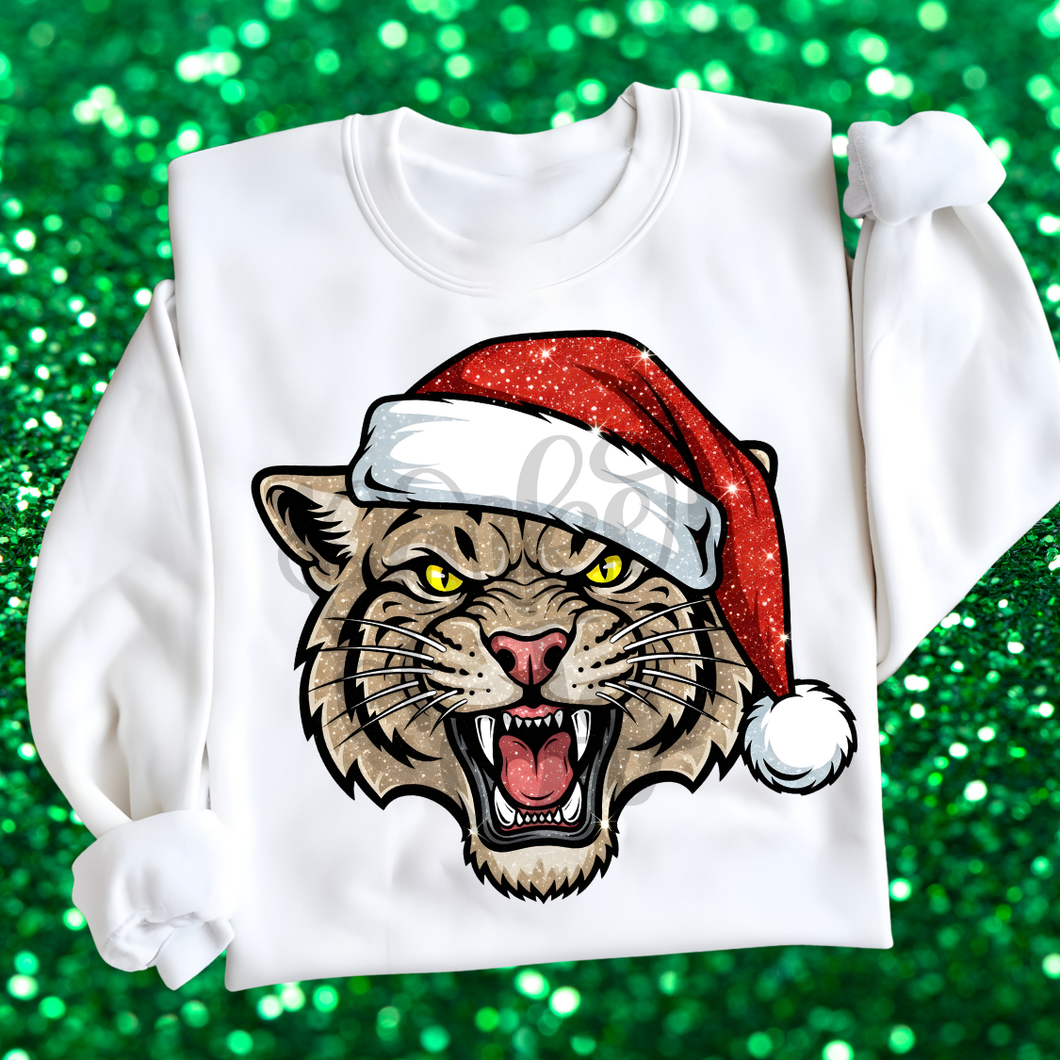 Mascot Faux Glitter Santa Hat DROPDOWN TRANSFER PARJO OCT 25