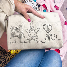 Load image into Gallery viewer, Be Mine Heart Lollipop Doodle Character DROPDOWN TRANSFER HMWK NOV 25
