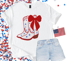 Load image into Gallery viewer, Star Cowgirl Boots With Bow Color Dropdown TRANSFER PARJO JUNE 25
