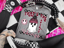 Load image into Gallery viewer, That’s The Spirit Colored Ghost Mascot DROPDOWN TRANSFER CAP

