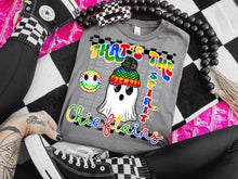 Load image into Gallery viewer, That’s The Spirit Rainbow Ghost Mascot DROPDOWN TRANSFER CAP
