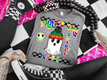 Load image into Gallery viewer, That’s The Spirit Rainbow Ghost Mascot DROPDOWN TRANSFER CAP

