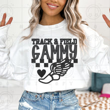 Load image into Gallery viewer, Track &amp; Field Title Faux Embroidery Dropdown TRANSFER HMWK FEB 25
