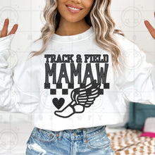 Load image into Gallery viewer, Track &amp; Field Title Faux Embroidery Dropdown TRANSFER HMWK FEB 25
