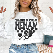 Load image into Gallery viewer, Track &amp; Field Title Faux Embroidery Dropdown TRANSFER HMWK FEB 25
