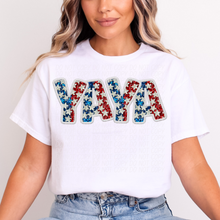 Load image into Gallery viewer, 4th of July Faux Embroidery Star Name Dropdown TRANSFER CSD MAY 25
