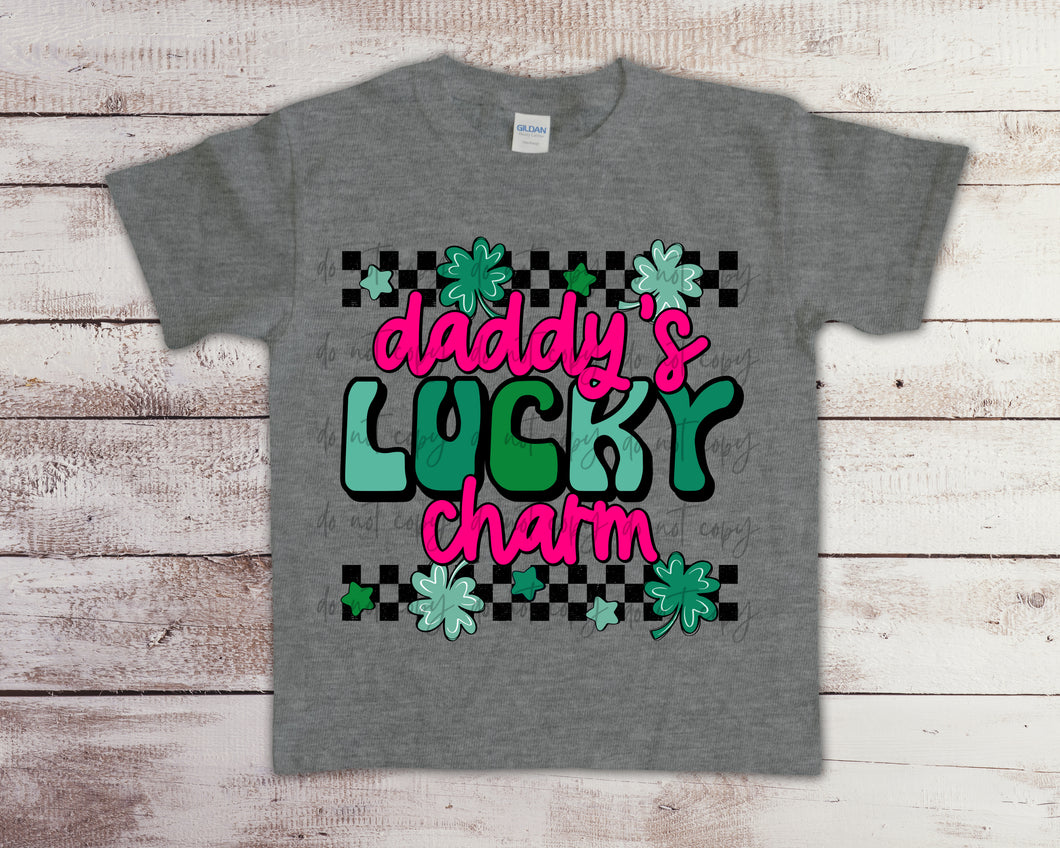 Daddy’s Lucky Charm Pink TRANSFER