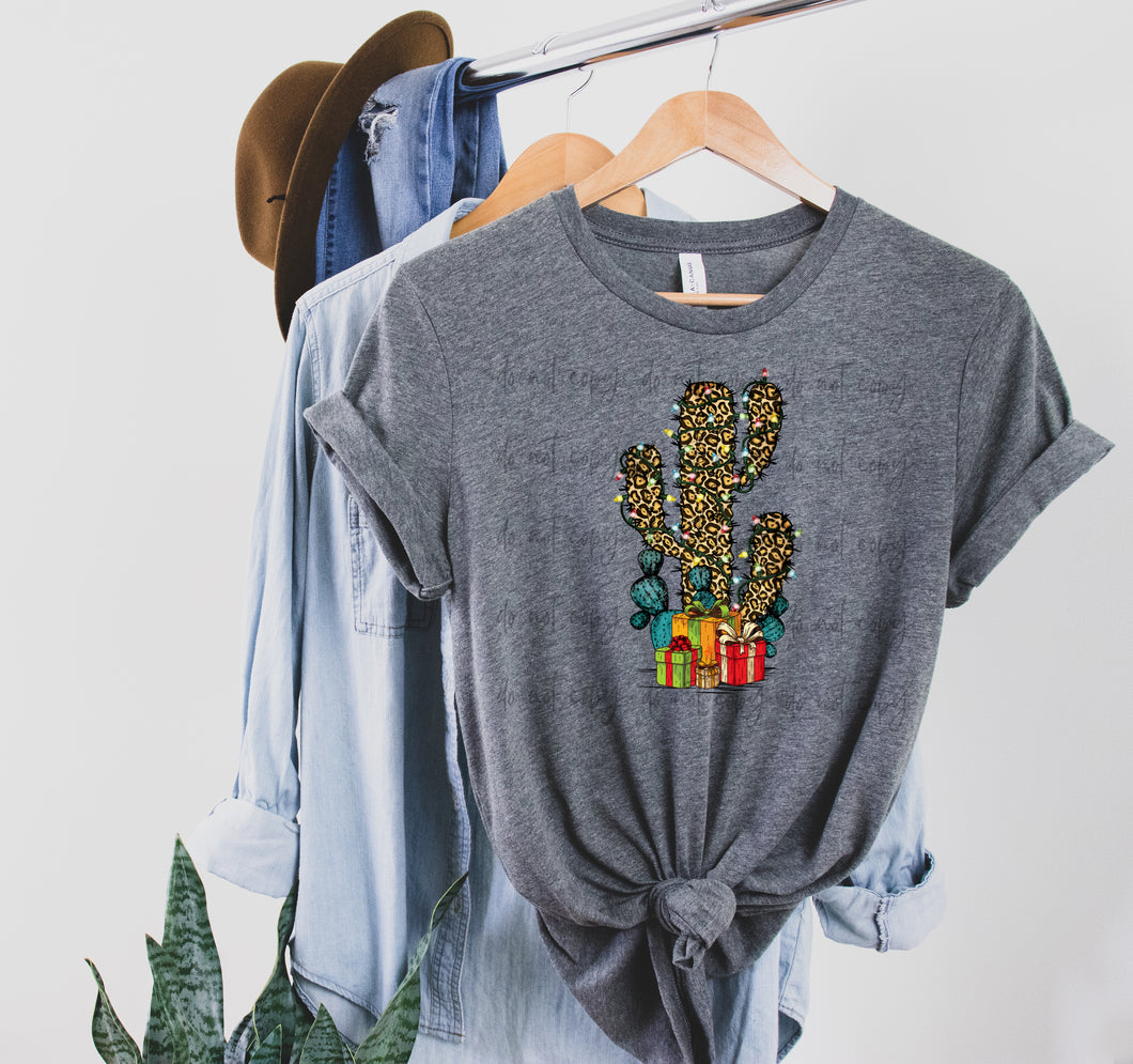 Leopard Christmas Cactus TRANSFER