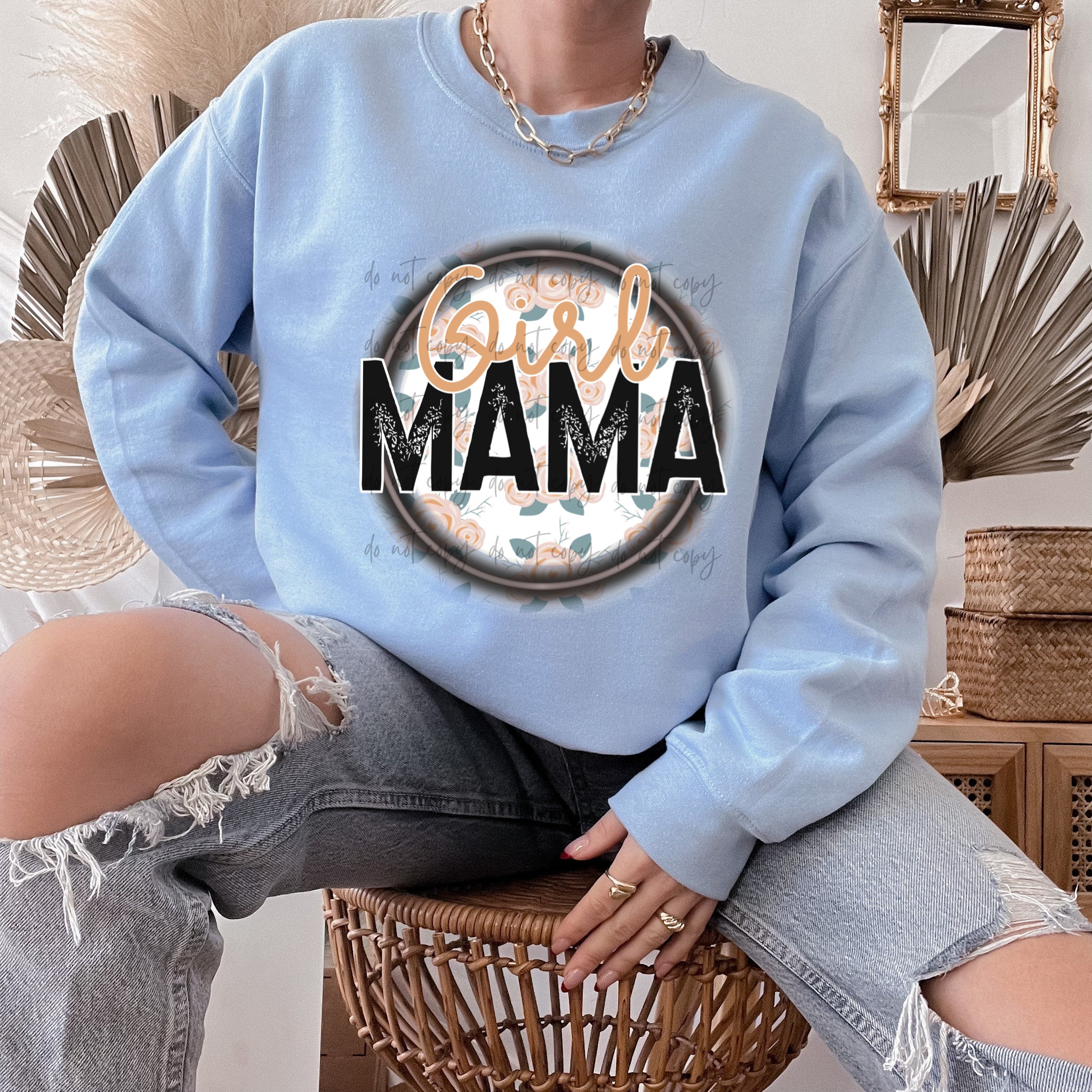 Floral Girl Mama Transfer Sassy Sublimation And Screen Prints