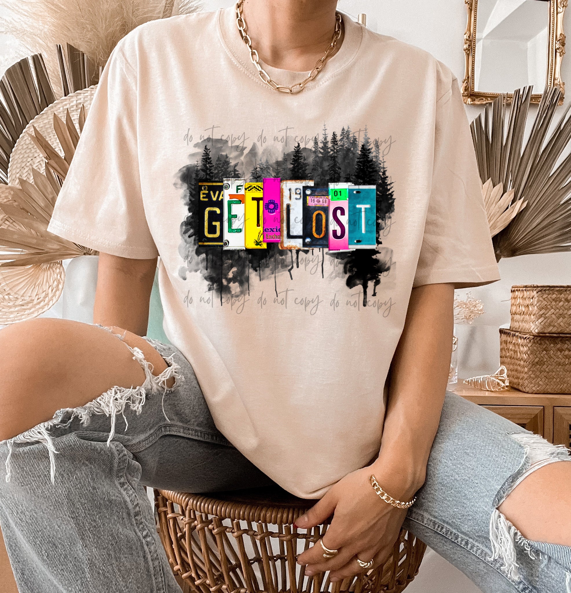 Get Lost License Plates TRANSFER Sassy Sublimation & Screen Prints