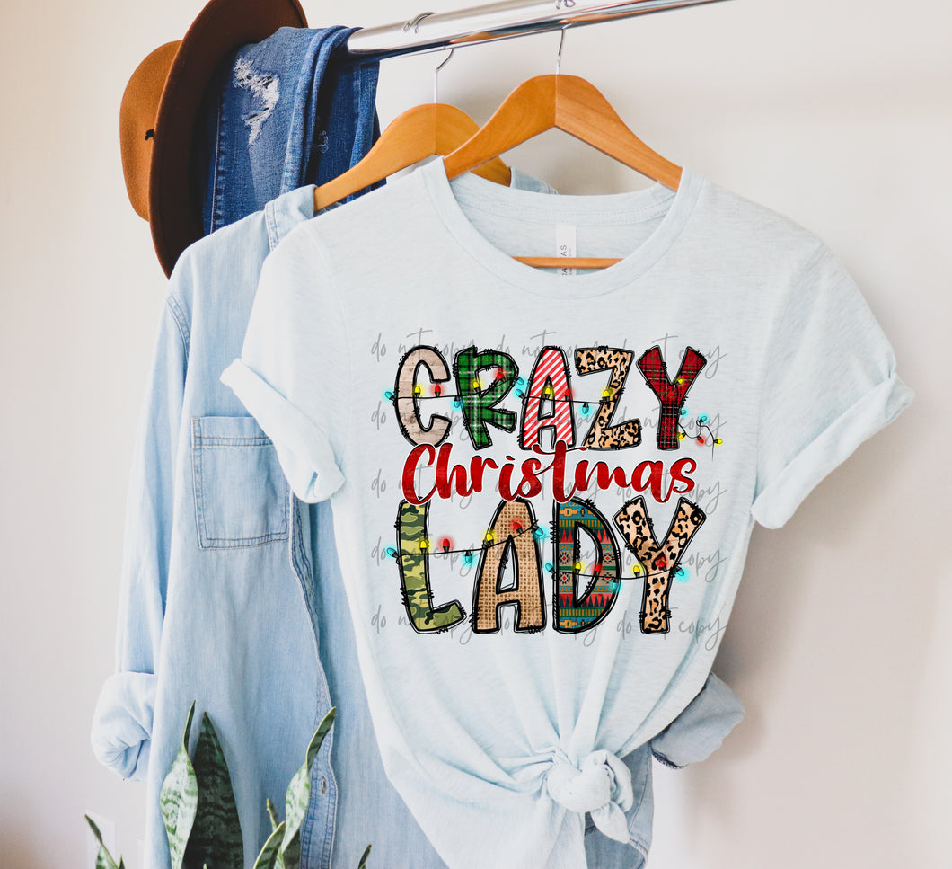 Crazy Christmas Lady TRANSFER