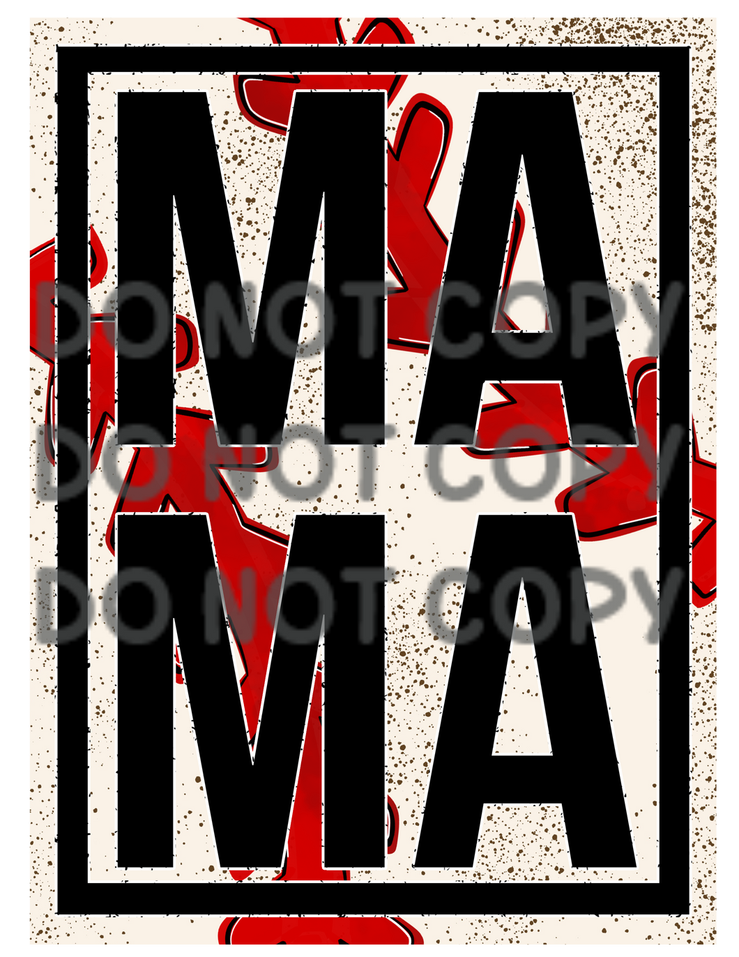 MAMA Box Baseball Sublimation Transfer