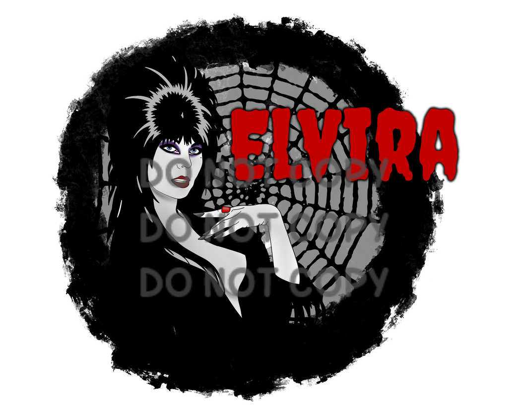 ElviraSpider Web Halloween Sublimation Transfer