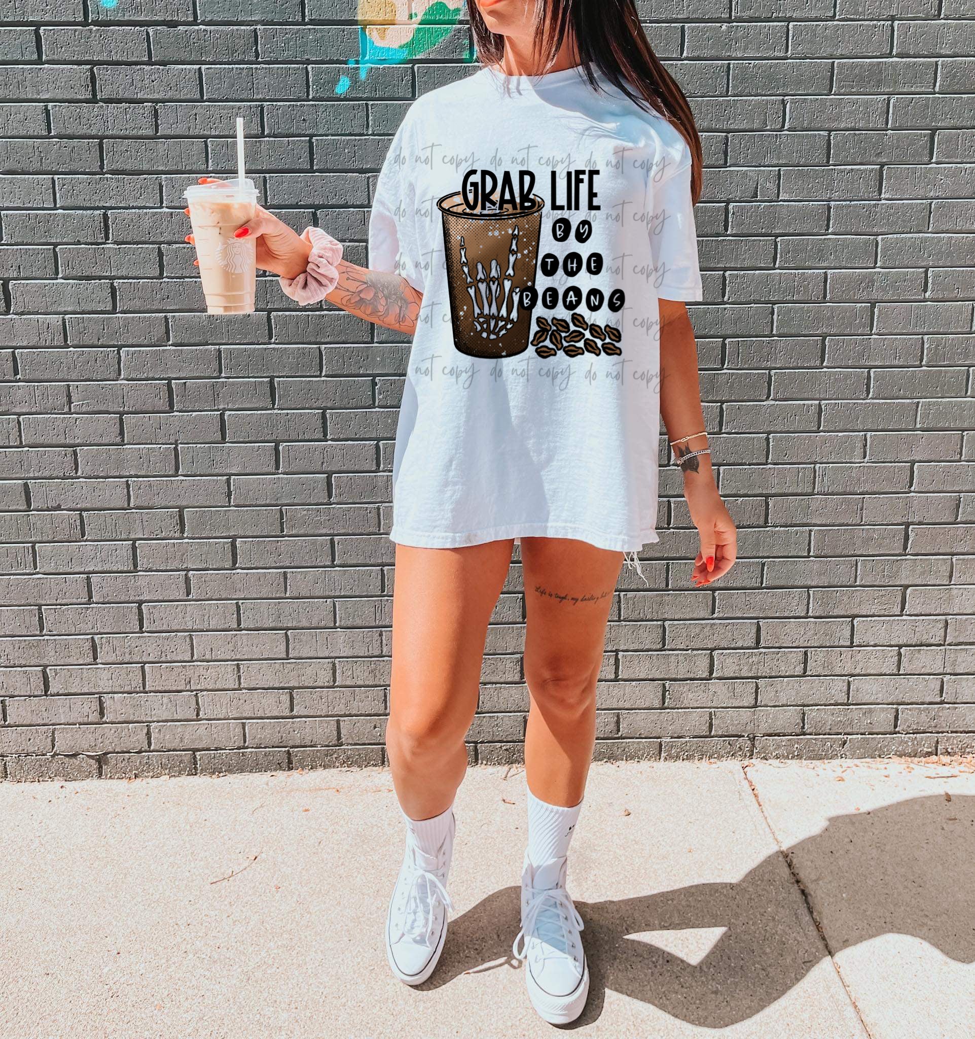 Grab Life By The Beans TRANSFER – Sassy Sublimation & Screen Prints