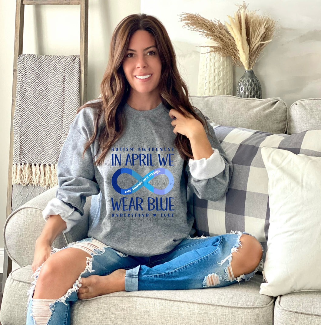 In April We Wear Blue: Our Minds Are Magic TRANSFER