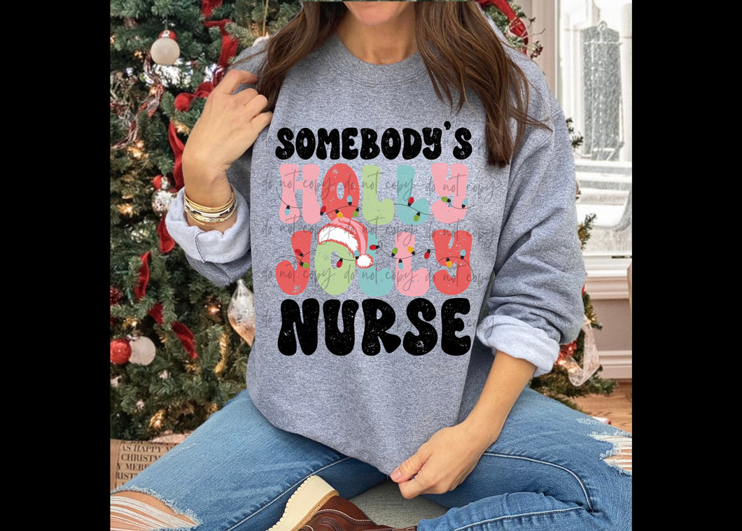 Somebody’s Holly Jolly Nurse TRANSFER