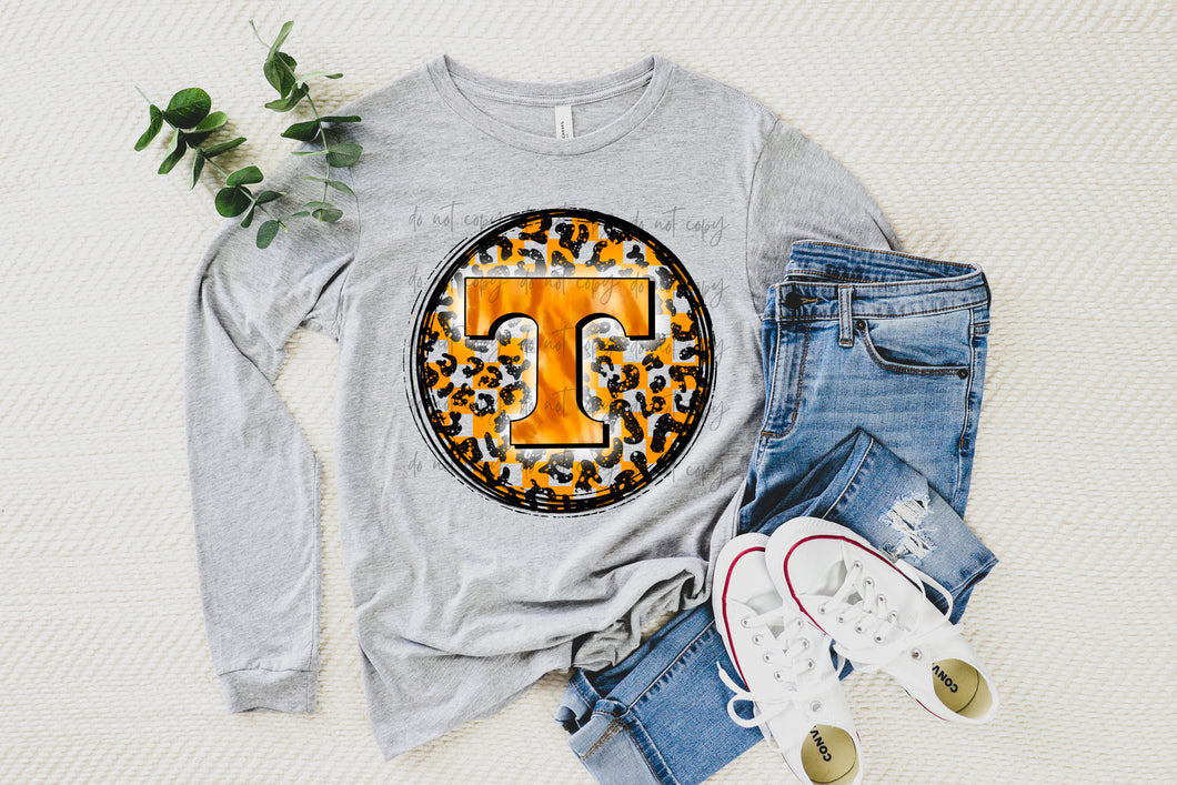 Tennessee Leopard Circle TRANSFER