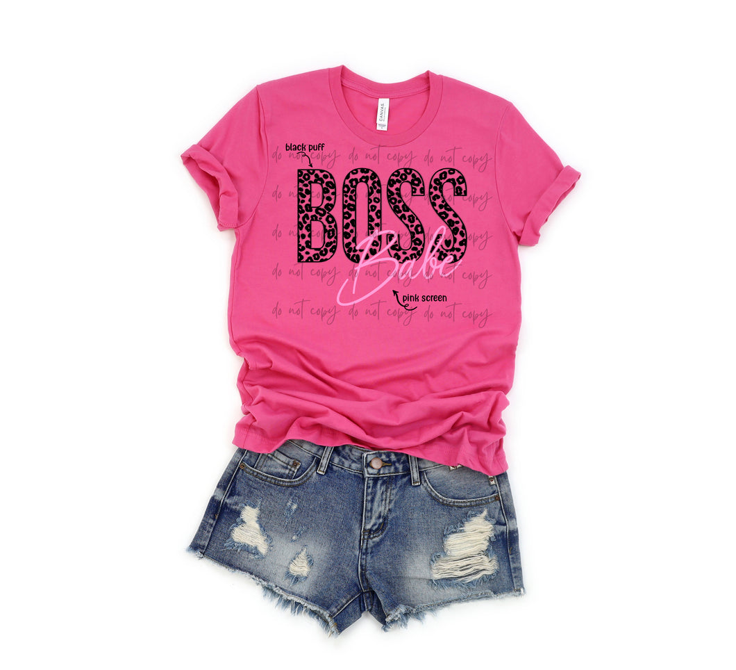 Boss Babe 2 Color PUFF SCREEN