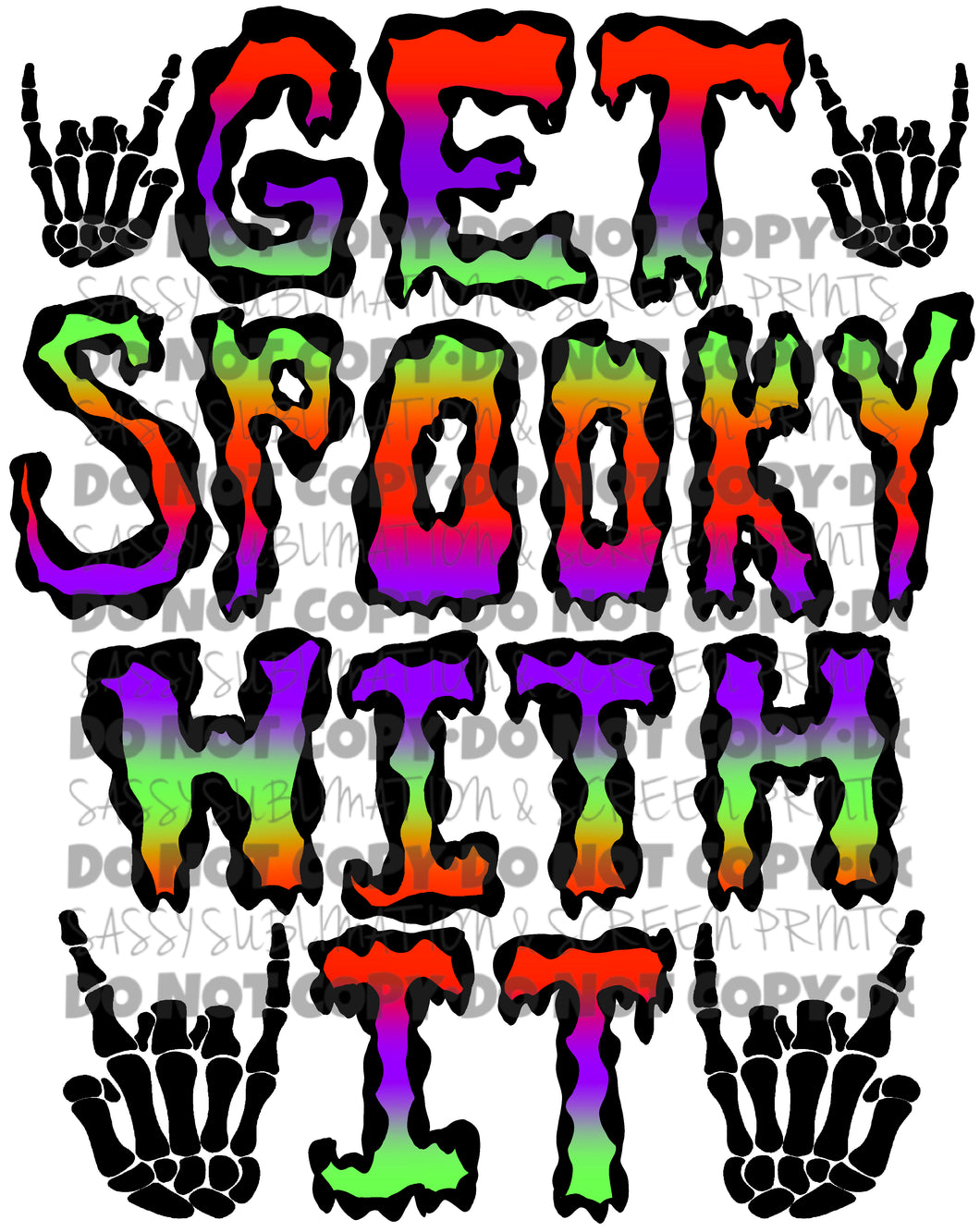 Get Spooky With It Halloween Sublimation Transfer