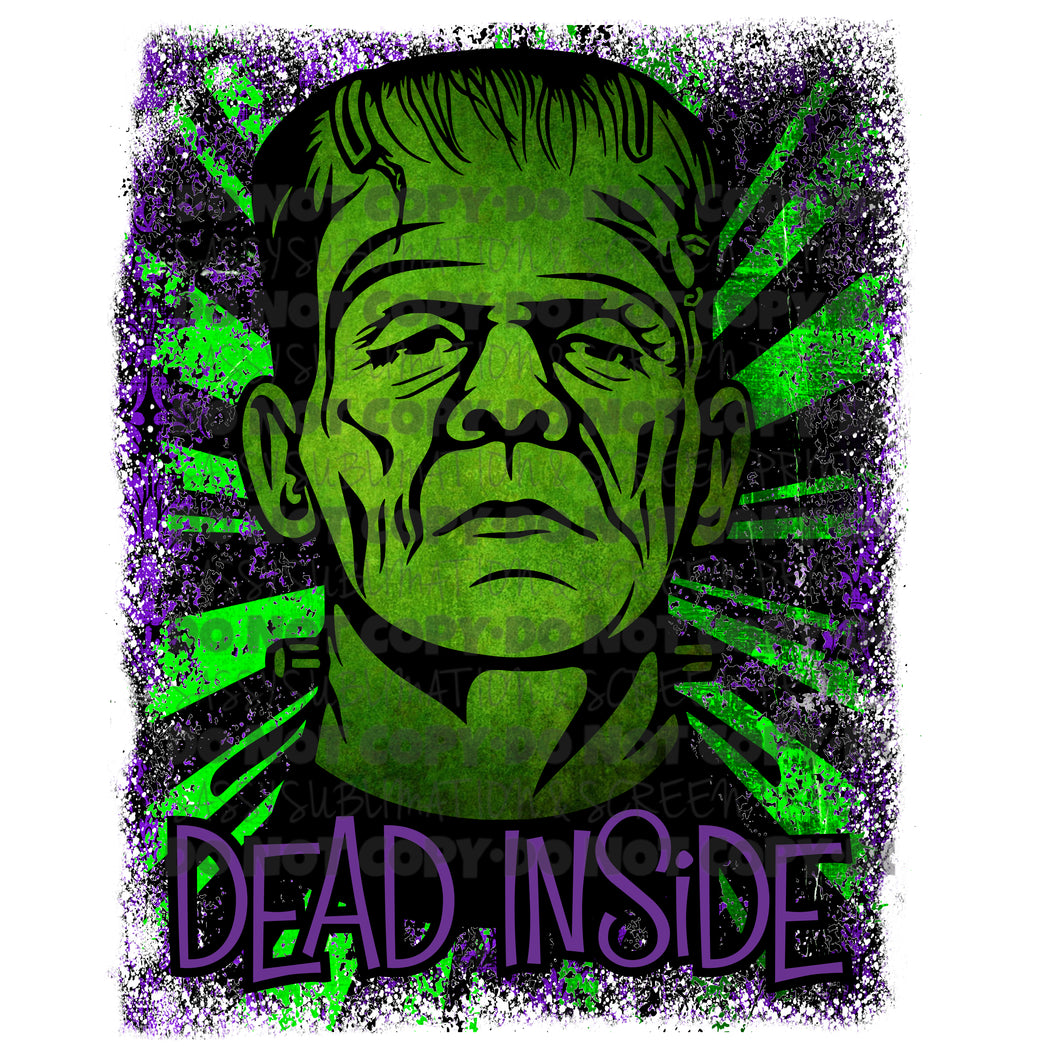 Dead Inside Frank Halloween Sublimation Transfer