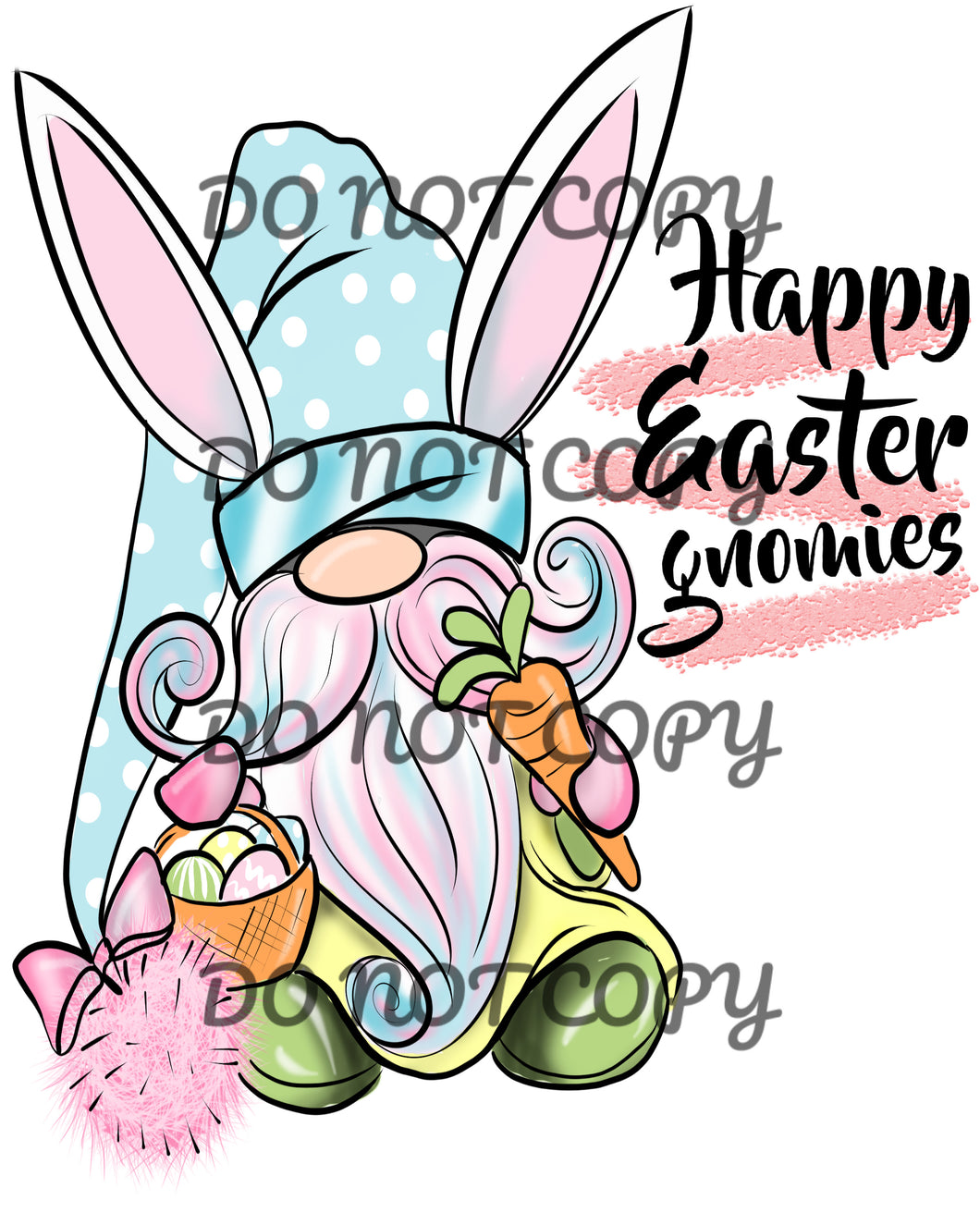 Happy Easter Gnomies Sublimation Transfer