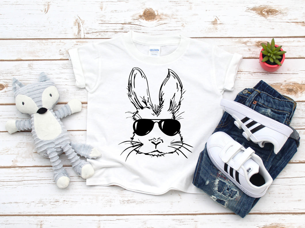 Bunny With Aviators 10.5”(fits as small as a 4t)SCREEN